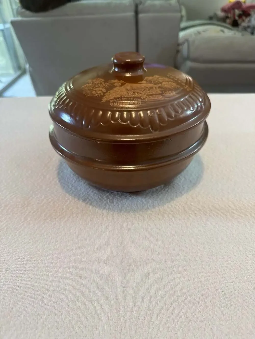 Osung B.I.O. Ceramics Hwangto Earthenware Ttukbaegi Stew Pot with Lid